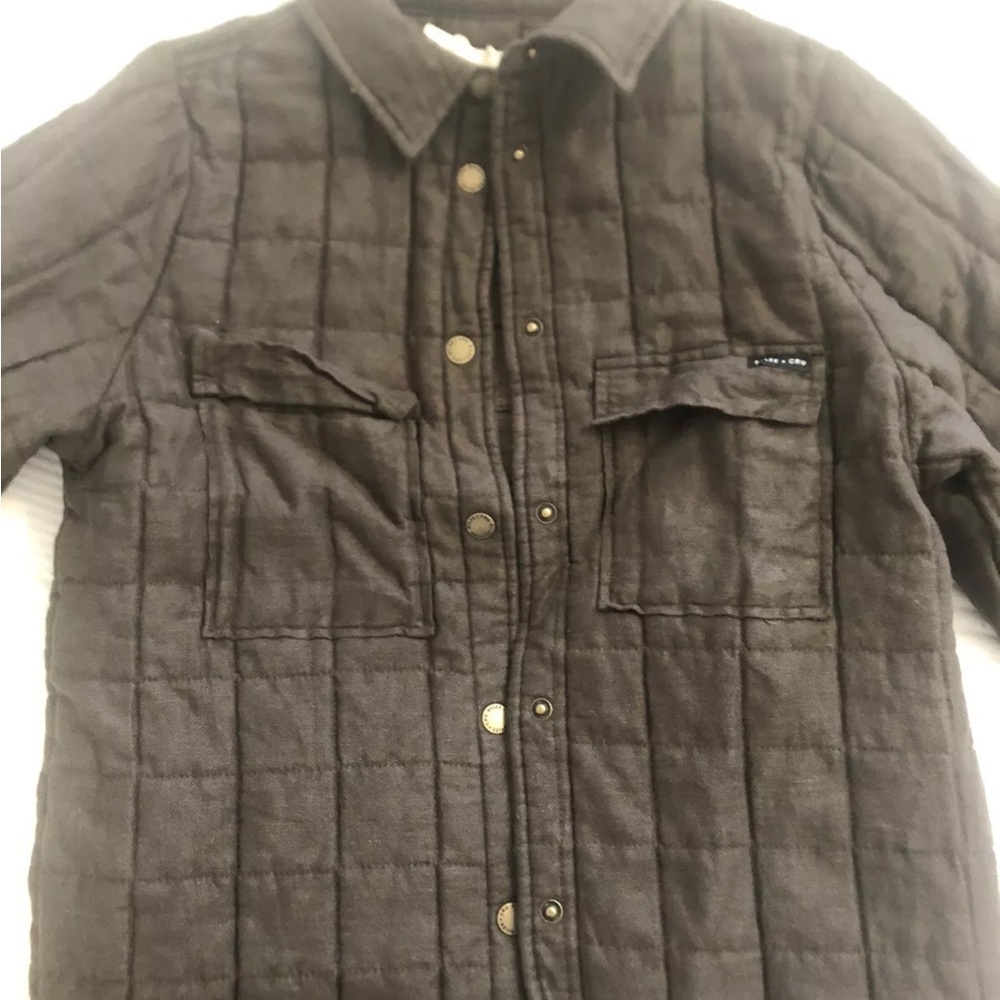 NWT Rylee and cru kids jacket. Brown quilted. Size 10-12